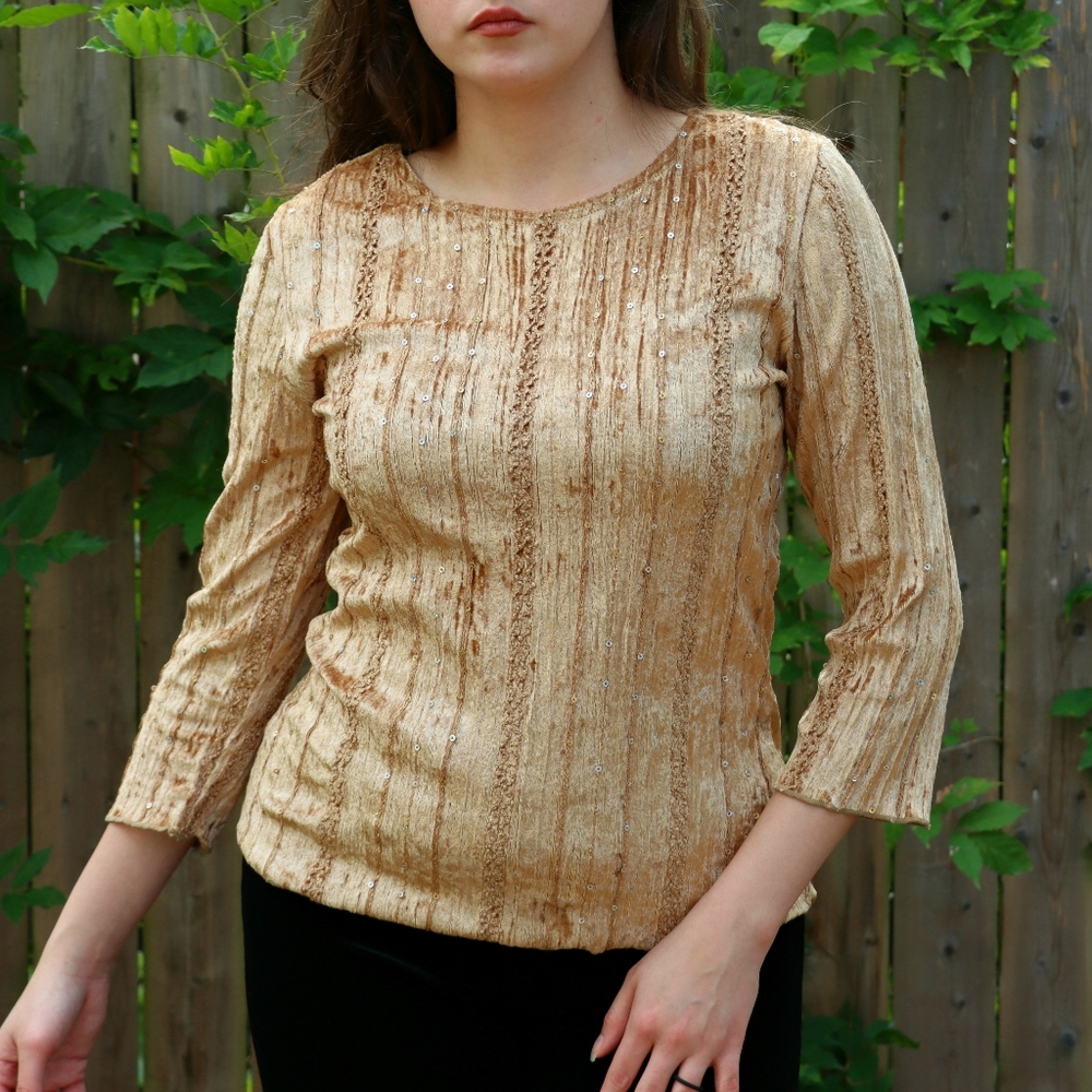 Y2K Sequin Blouse